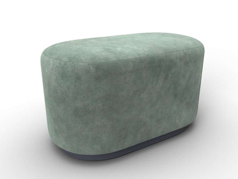 Пуф 007, Велюр;Экокожа, BRUT 08 зеленый