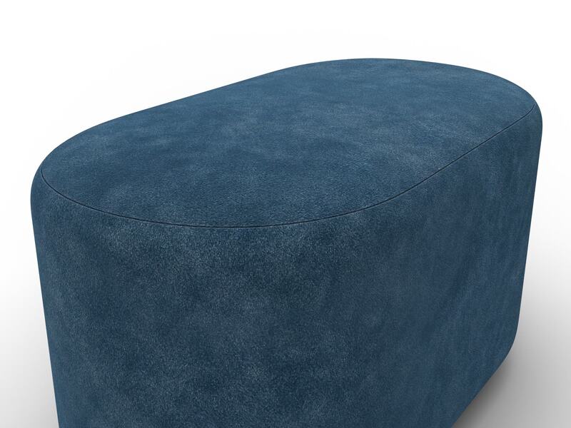 Пуф 007, Велюр;Экокожа, BRUT 11 синий