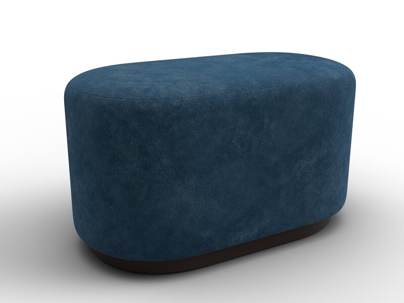 Пуф 007, Велюр;Экокожа, BRUT 11 синий