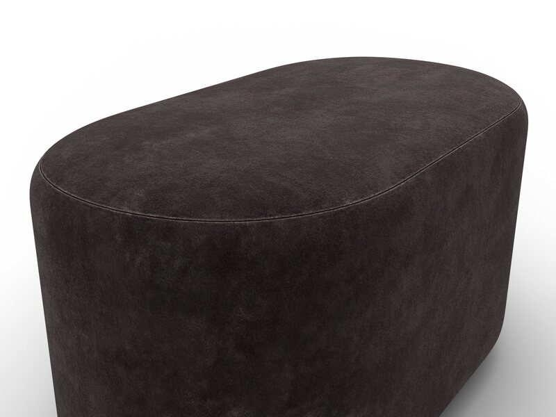 Пуф 007, Велюр;Экокожа, BRUT 17 коричневый