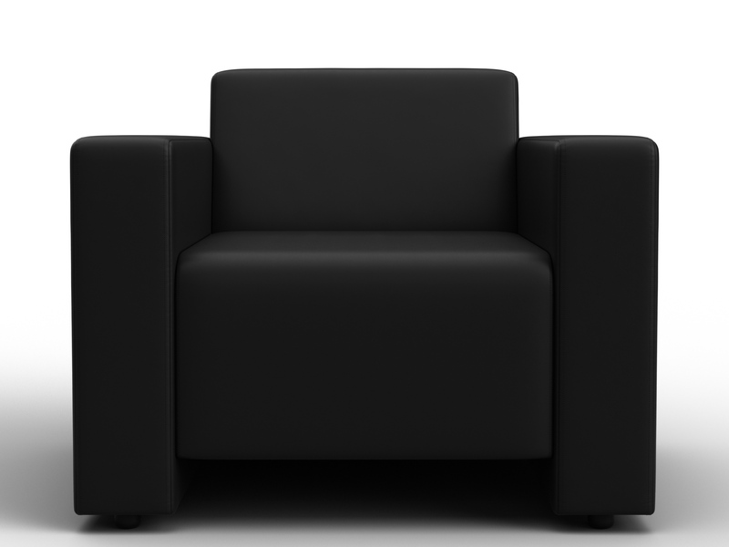Кресло Лига-093, Экокожа, Черный