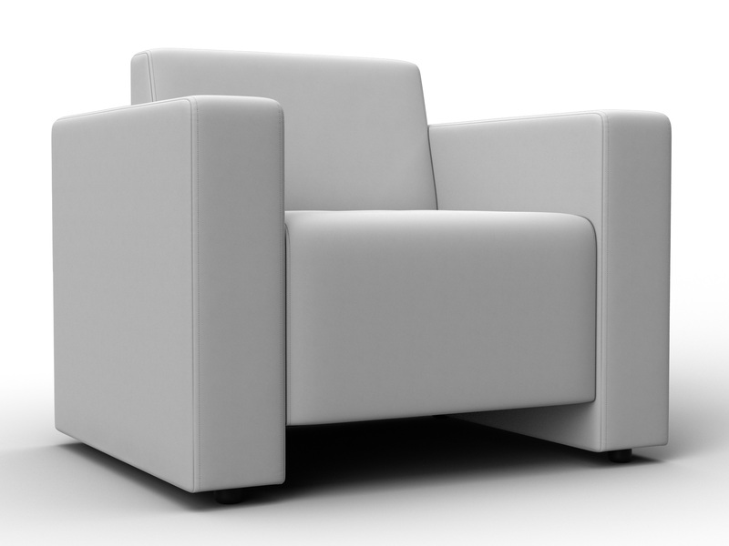 Кресло Лига-093, Экокожа, Белый