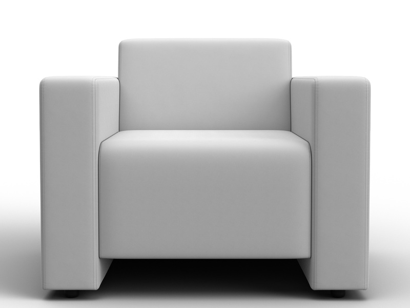 Кресло Лига-093, Экокожа, Белый