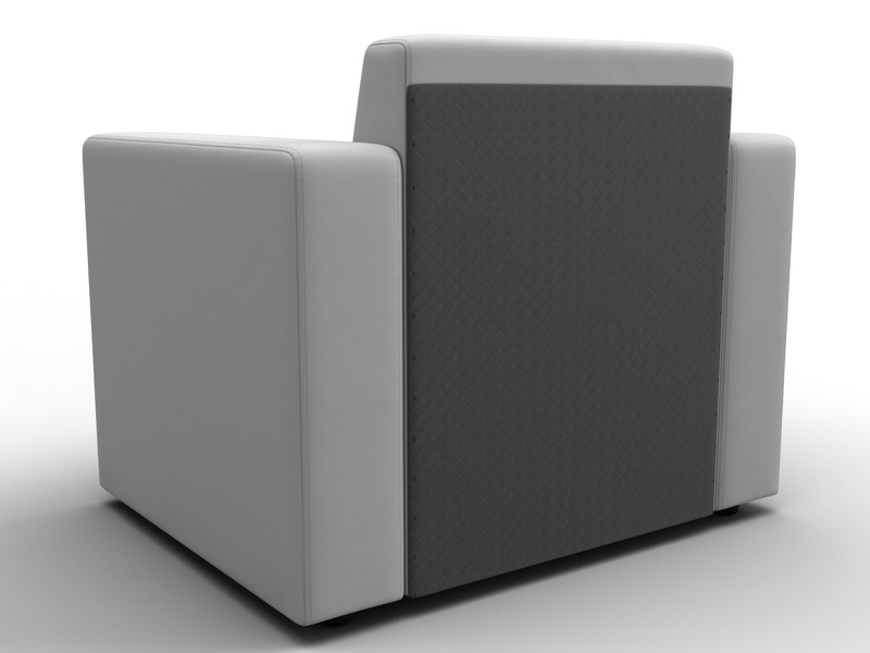 Кресло Лига-093, Экокожа, Белый