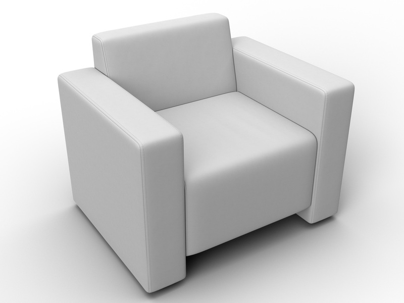 Кресло Лига-093, Экокожа, Белый