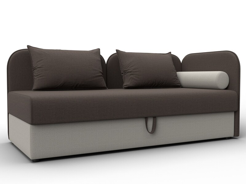 Тахта Лига-094 НПБ, Рогожка, Амур 05 коричневый;Амур 02 бежевый