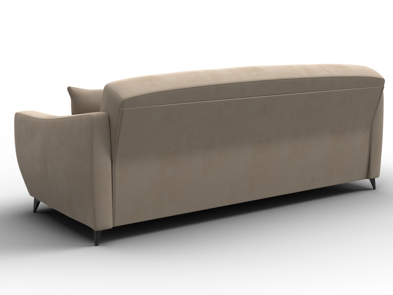 Диван-книжка Лига-095 НПБ, Велюр, SEVEN 729 бежевый