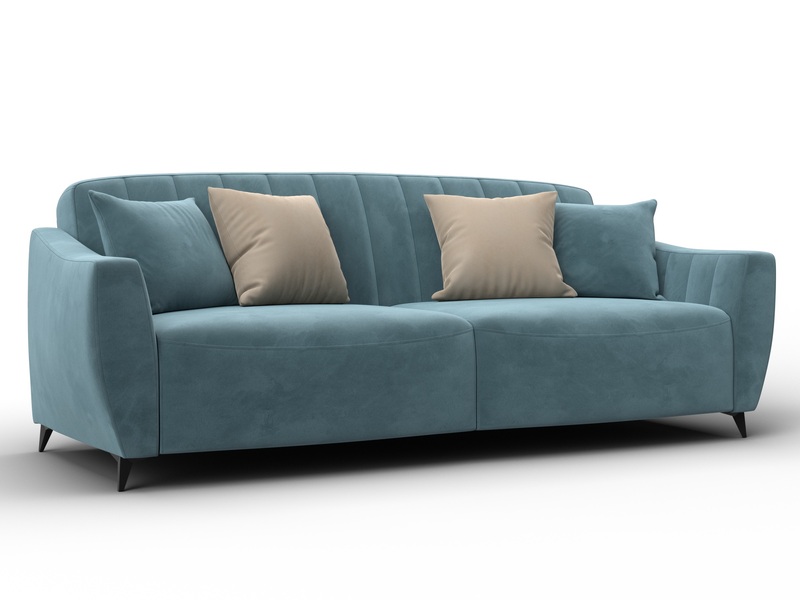 Диван-книжка Лига-095 НПБ, Велюр, SEVEN 113 бирюзовый