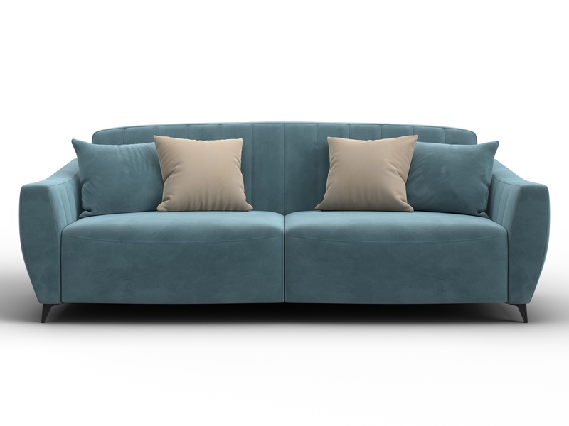 Диван-книжка Лига-095 НПБ, Велюр, SEVEN 113 бирюзовый