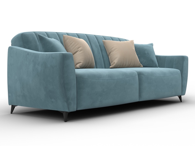 Диван-книжка Лига-095 НПБ, Велюр, SEVEN 113 бирюзовый