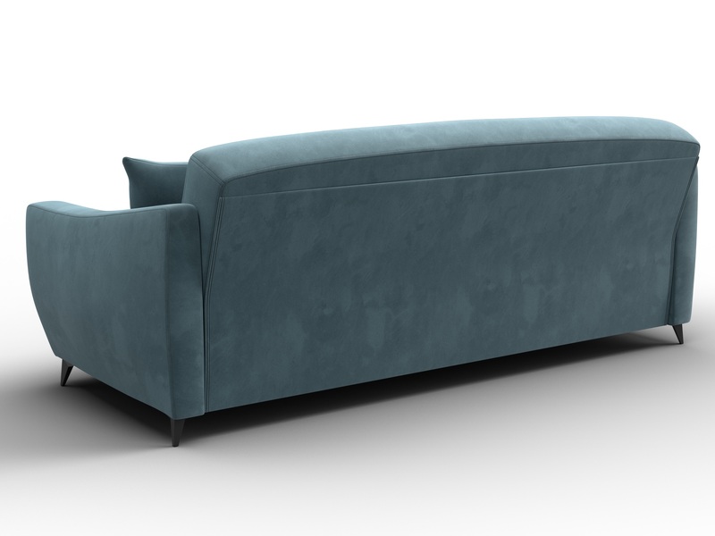 Диван-книжка Лига-095 НПБ, Велюр, SEVEN 113 бирюзовый