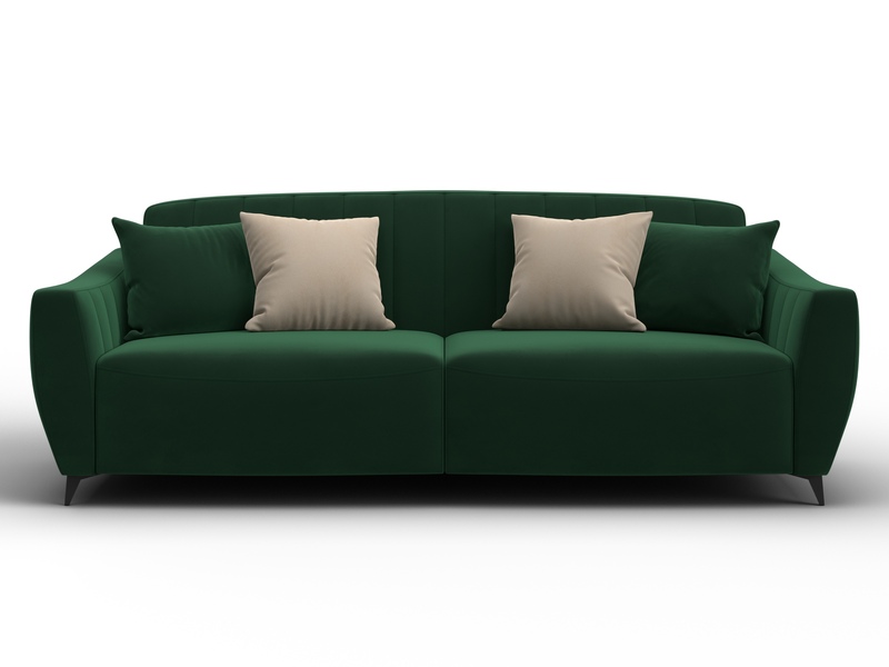 Диван-книжка Лига-095 НПБ, Велюр, SEVEN 626 зеленый