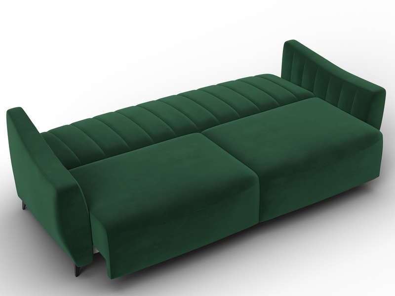 Диван-книжка Лига-095 НПБ, Велюр, SEVEN 626 зеленый