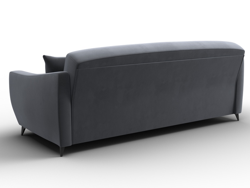 Диван-книжка Лига-095 НПБ, Велюр, SEVEN 17 серый