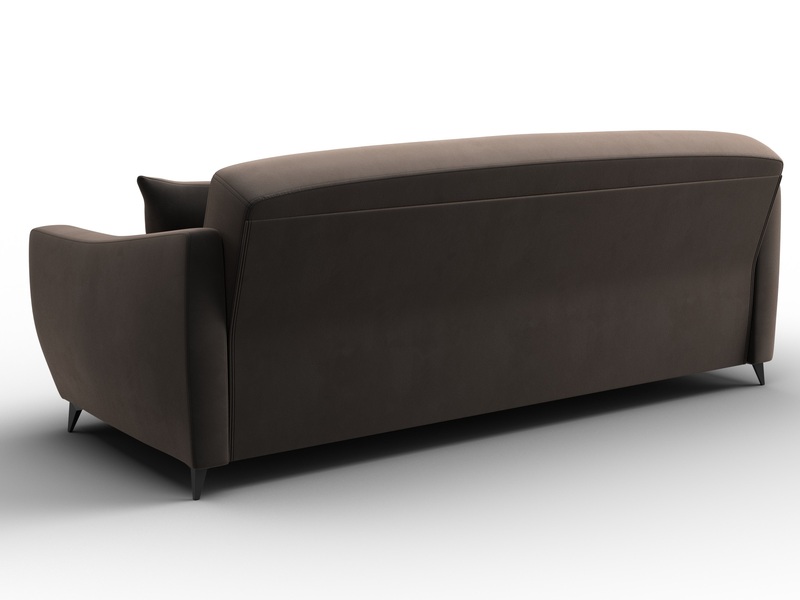 Диван-книжка Лига-095 НПБ, Велюр, SEVEN 727 коричневый