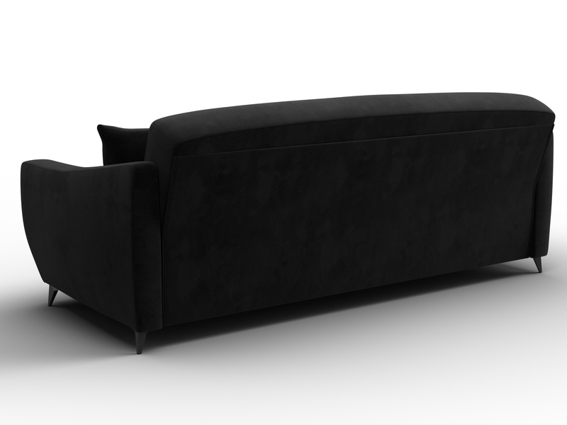 Диван-книжка Лига-095 НПБ, Велюр, SEVEN 35 черный