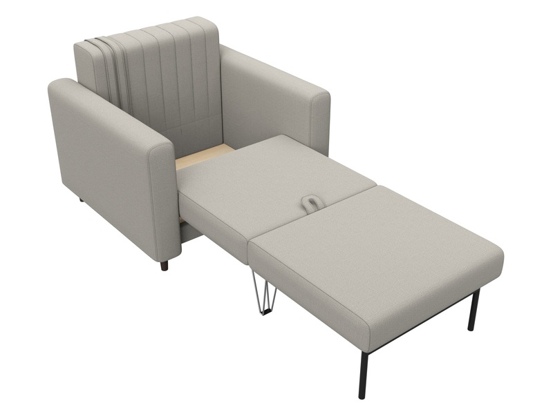 Кресло Лига-070, Рогожка, Амур 02 бежевый