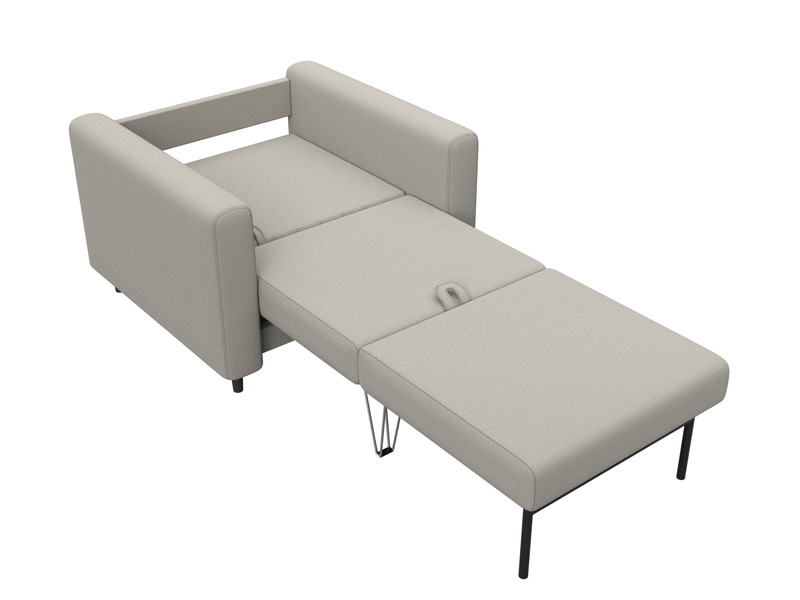 Кресло Лига-070, Рогожка, Амур 02 бежевый