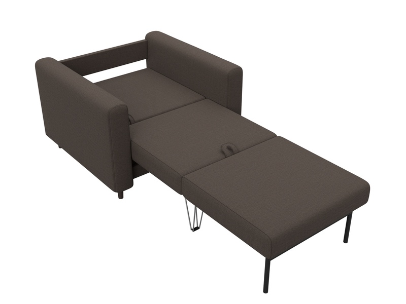 Кресло Лига-070, Рогожка, Амур 05 коричневый