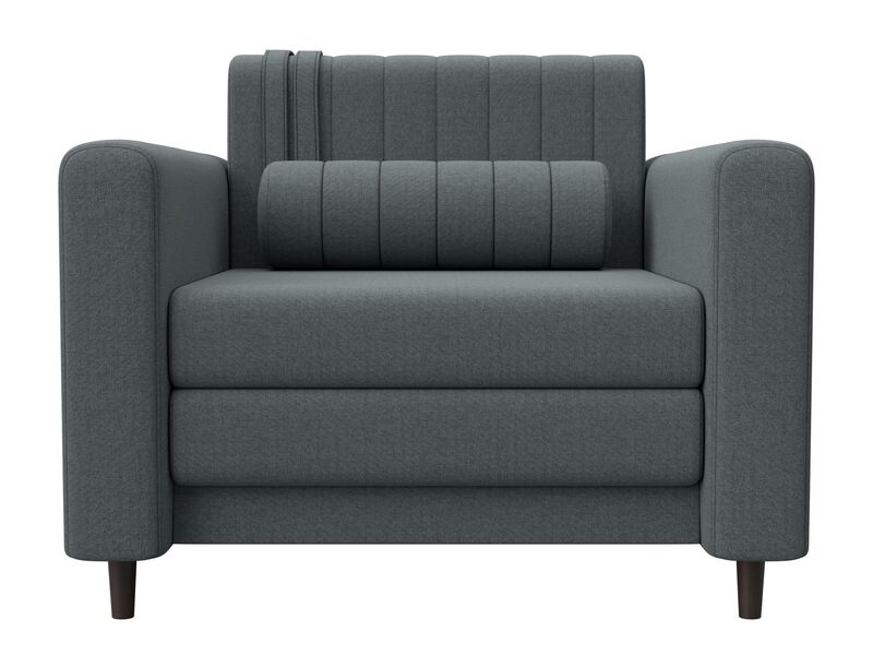 Кресло Лига-070, Рогожка, Амур 07 серый