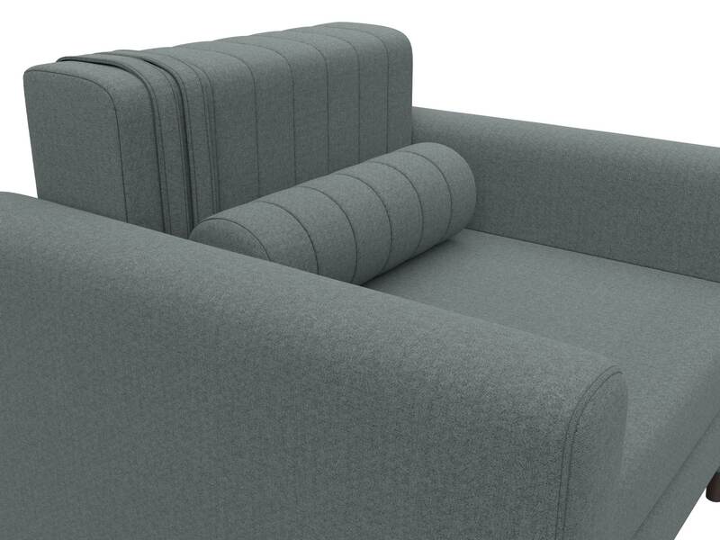 Кресло Лига-070, Рогожка, Амур 07 серый