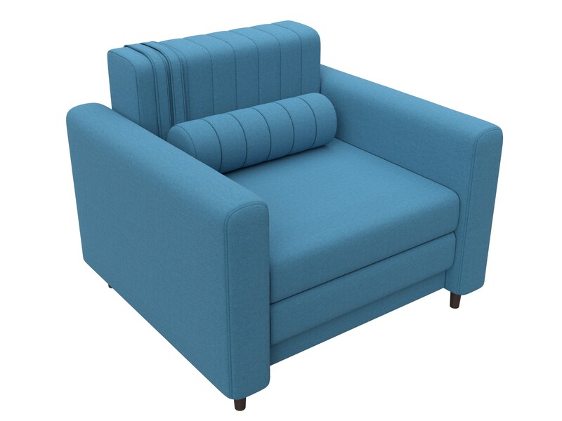 Кресло Лига-070, Рогожка, Амур 10 голубой