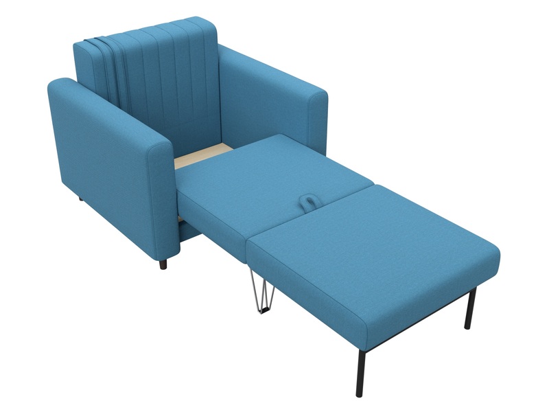 Кресло Лига-070, Рогожка, Амур 10 голубой