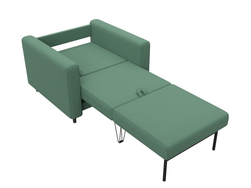 Кресло Лига-070, Рогожка, Амур 11 зеленый