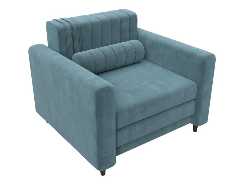 Кресло Лига-070, Велюр, SEVEN 113 бирюзовый