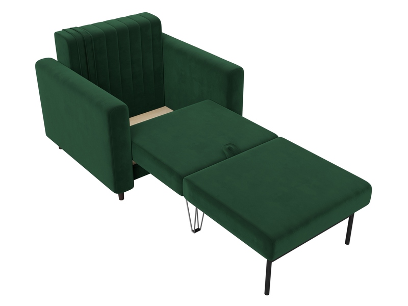 Кресло Лига-070, Велюр, SEVEN 626 зеленый