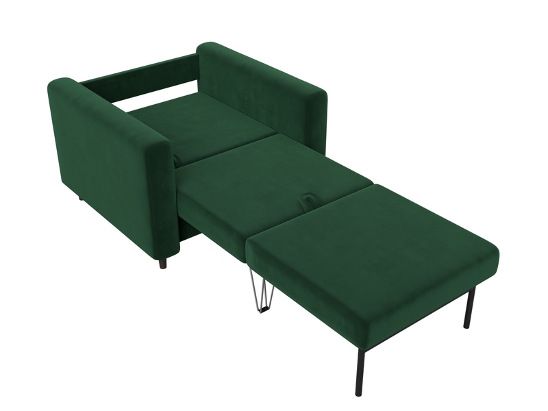 Кресло Лига-070, Велюр, SEVEN 626 зеленый