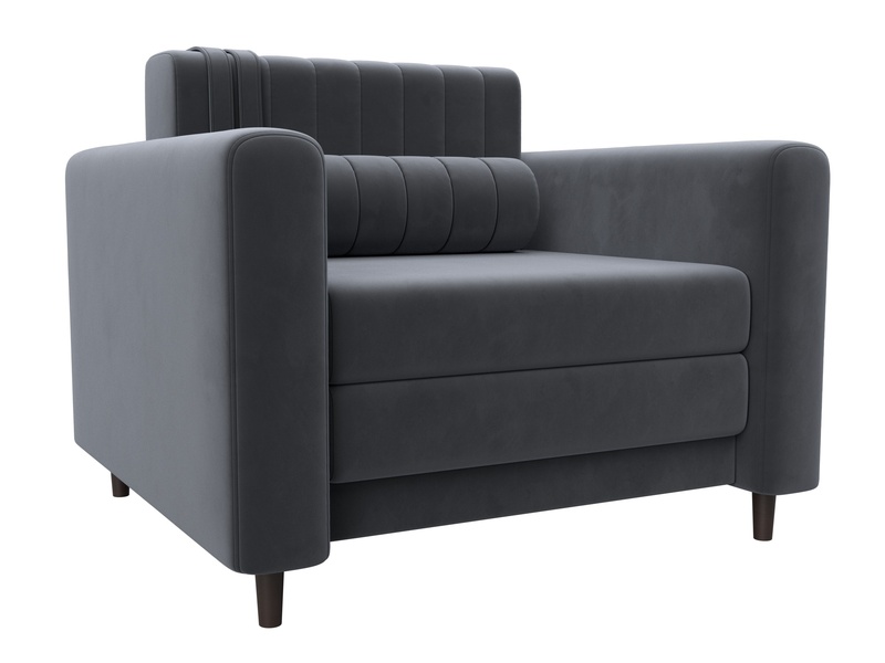 Кресло Лига-070, Велюр, SEVEN 17 серый