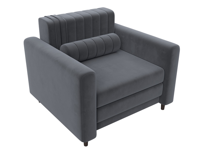 Кресло Лига-070, Велюр, SEVEN 17 серый