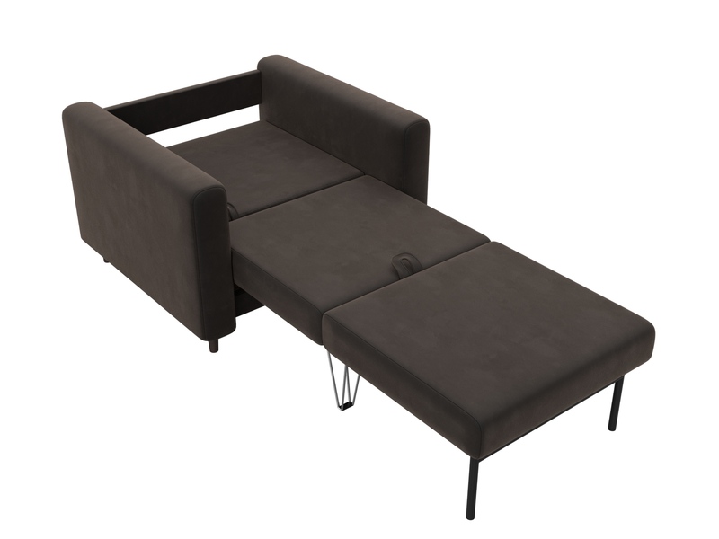 Кресло Лига-070, Велюр, SEVEN 727 коричневый