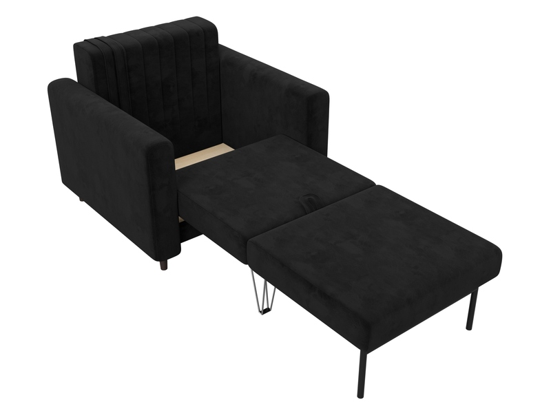 Кресло Лига-070, Велюр, SEVEN 35 черный