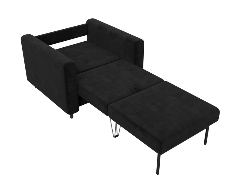 Кресло Лига-070, Велюр, SEVEN 35 черный