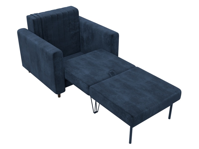 Кресло Лига-070, Велюр, TOWER 13 синий