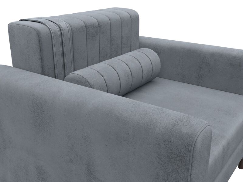 Кресло Лига-070, Велюр, TOWER 10 серый