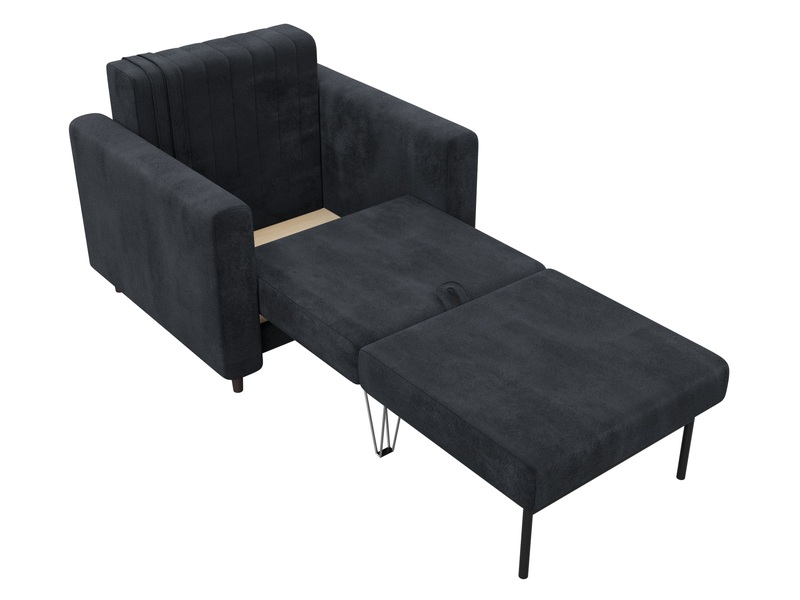 Кресло Лига-070, Велюр, TOWER 11 темно-серый