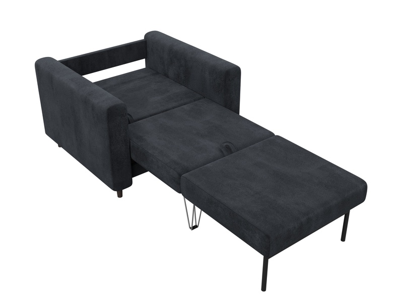 Кресло Лига-070, Велюр, TOWER 11 темно-серый