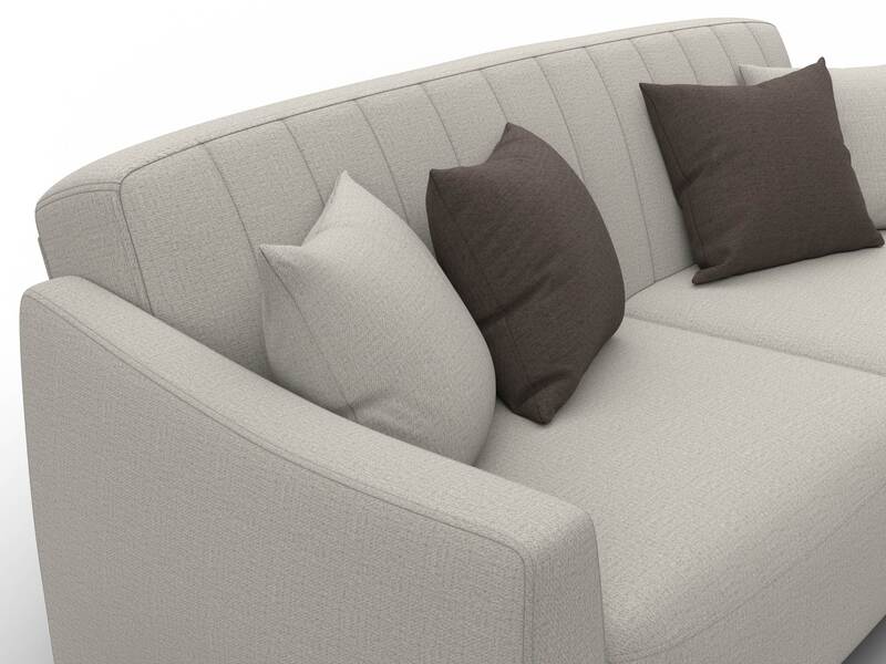 Диван-книжка Лига-095 НПБ, Рогожка, Амур 02 бежевый