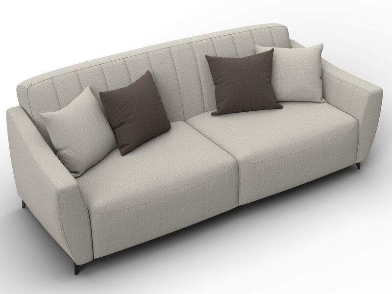 Диван-книжка Лига-095 НПБ, Рогожка, Амур 02 бежевый