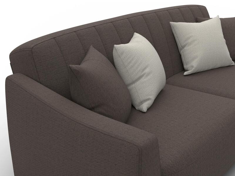 Диван-книжка Лига-095 НПБ, Рогожка, Амур 05 коричневый