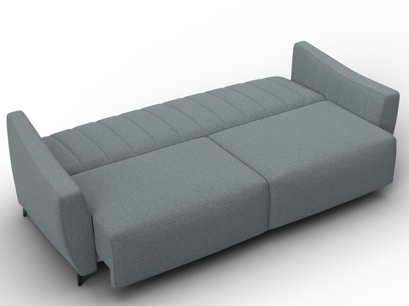 Диван-книжка Лига-095 НПБ, Рогожка, Амур 07 серый