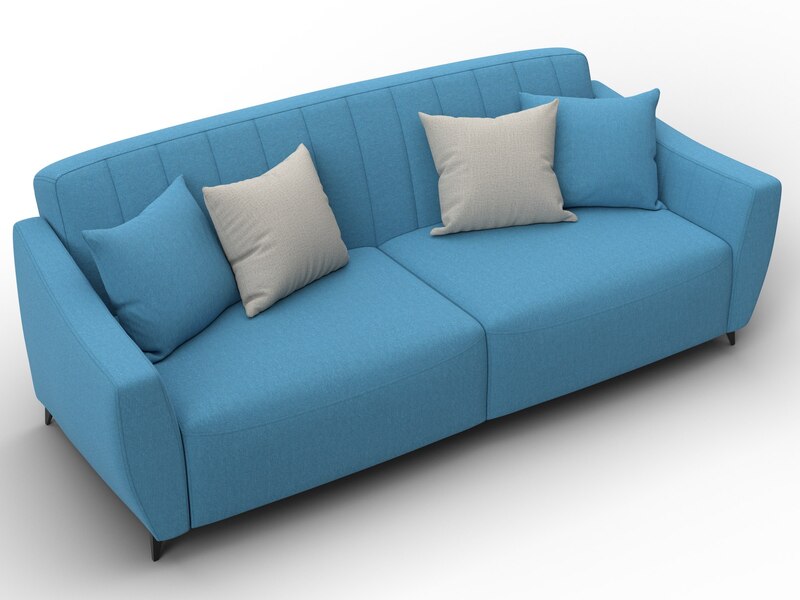 Диван-книжка Лига-095 НПБ, Рогожка, Амур 10 голубой