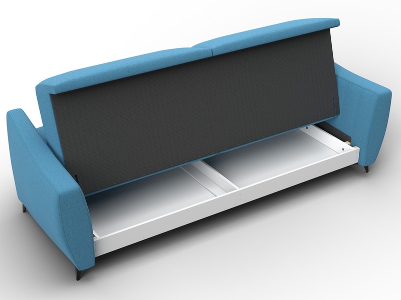 Диван-книжка Лига-095 НПБ, Рогожка, Амур 10 голубой