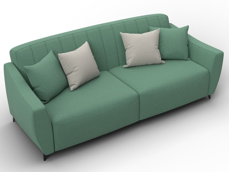 Диван-книжка Лига-095 НПБ, Рогожка, Амур 11 зеленый