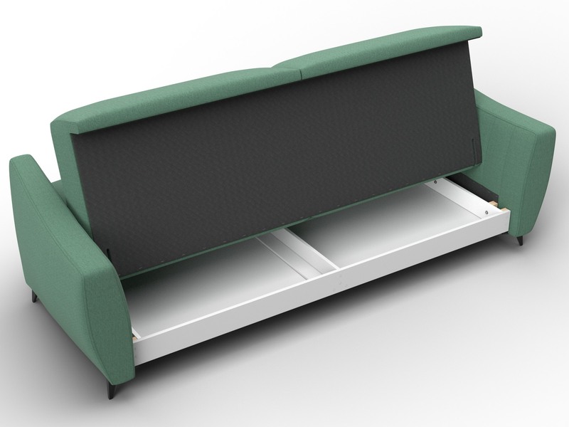 Диван-книжка Лига-095 НПБ, Рогожка, Амур 11 зеленый