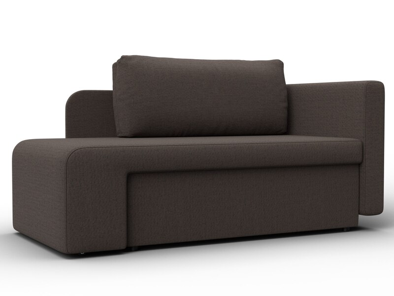 Кушетка Лига-097, Рогожка, Амур 05 коричневый