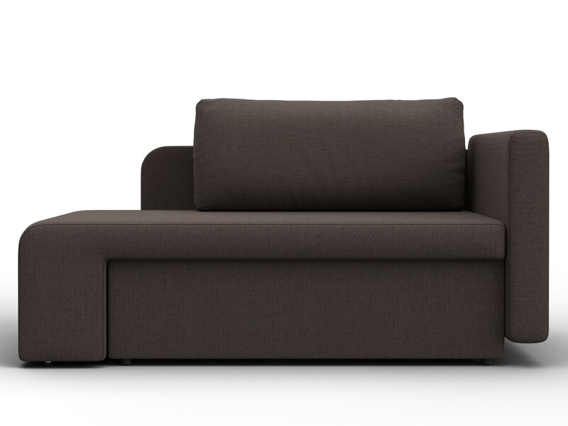 Кушетка Лига-097, Рогожка, Амур 05 коричневый